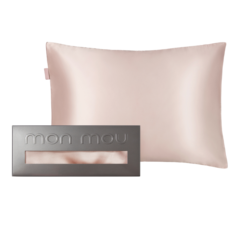 MON MOU Soft Silk Pillowcase Nude - Наволочка з натуральним 100% шовком - фото №1